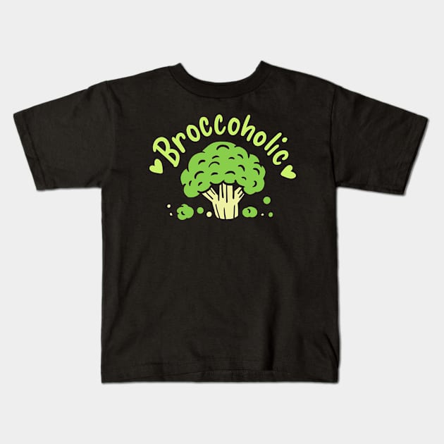 Broccoli, Vegan Kids T-Shirt by KAWAIITEE